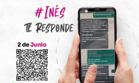 “Inés”, el ChatBot del INE para denunciar noticias falsas sobre elecciones