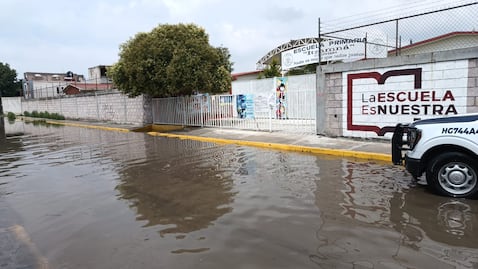 Afectadas cinco escuelas en Hidalgo por lluvias; suspenden clases