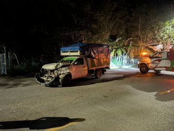 Choque entre camionetas de transporte rural deja varios heridos en Huejutla