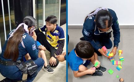 Policía Violeta rescata a niño autista desorientado en estación del Tuzobús
