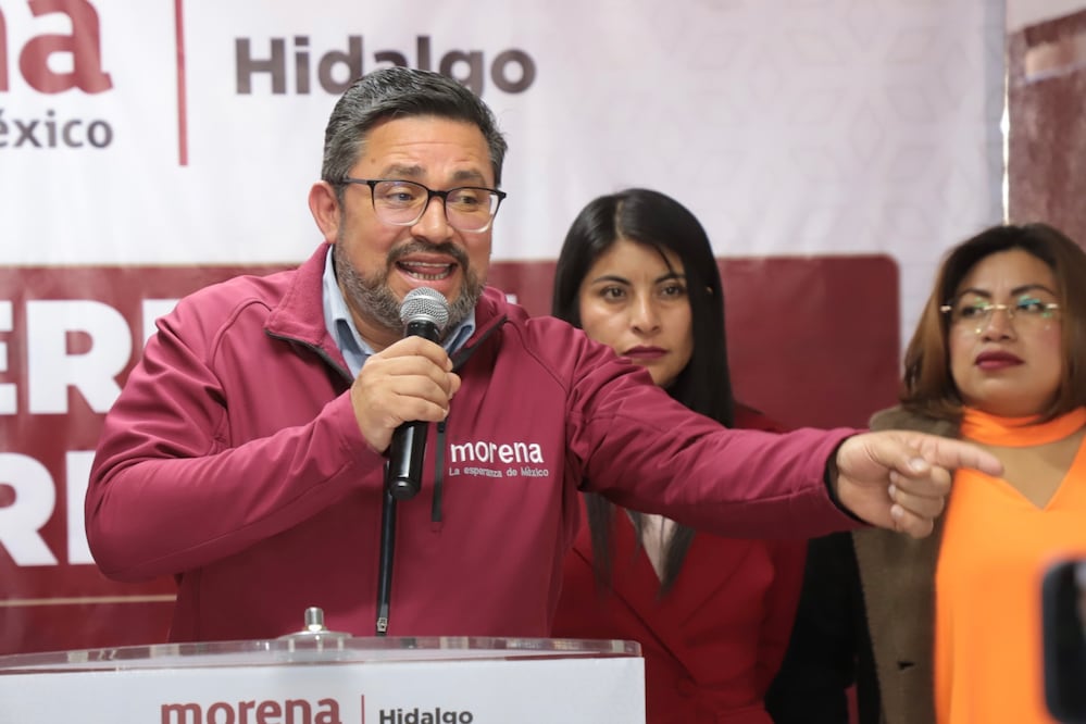 Marco Rico Mercado, presidente de Morena Hidalgo I  Foto: Luis Soriano