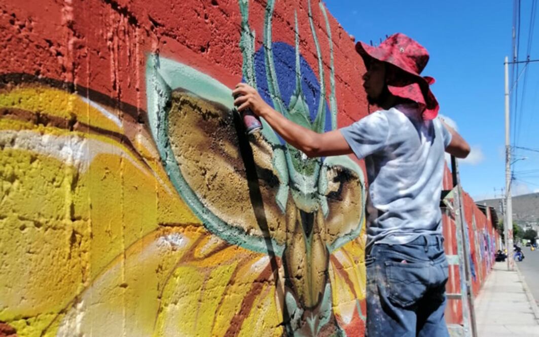 Más de 40 exponentes estuvieron presentes en el encuentro internacional de arte urbano Meeting of Styles, donde Tulancingo es una de las sedes, en México. Foto: Grisel Lira