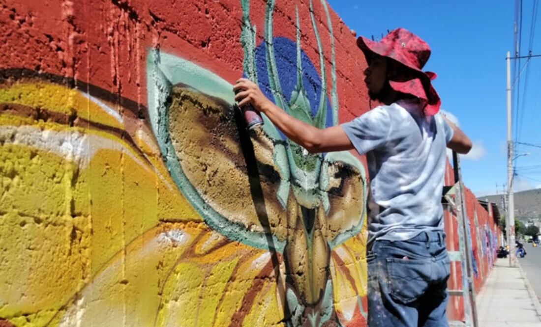 Más de 40 exponentes estuvieron presentes en el encuentro internacional de arte urbano Meeting of Styles, donde Tulancingo es una de las sedes, en México. Foto: Grisel Lira