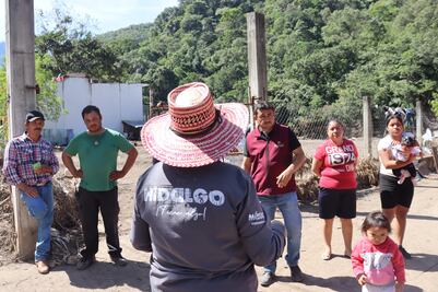 Hidalgo impulsa la reconstrucción en Huehuetla tras afectaciones por lluvias