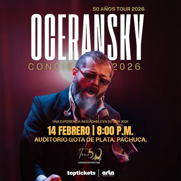 Edgar Oceransky celebrará el amor con concierto especial en Pachuca | Cortesía: OEEH