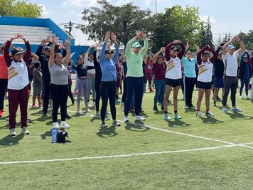 Encabeza Jorge Reyes primer actividad deportiva en la Unidad Piracantos