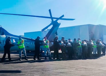 Coordina el Gobierno del Estado de Hidalgo puente aéreo con 19 helicópteros