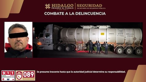 Aseguran tractocamión con casi 39 mil litros de combustible de presunta procedencia ilícita en Pachuca