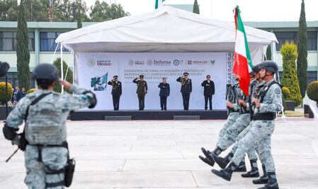Nuevo coordinador de la Guardia Nacional toma protesta en Hidalgo