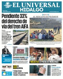 Portada El Universal Hidalgo 03/04/25