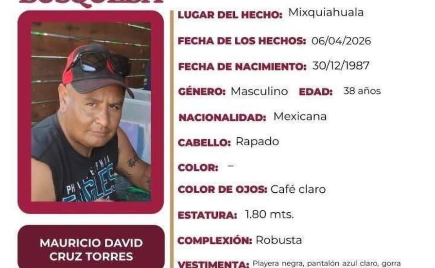 Localizan sin vida a hombre desaparecido en Mixquiahuala; estaba enterrado en Tezontepec
