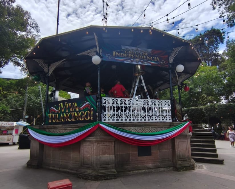 Todo listo para celebrar el tradicional grito de independencia en Tulancingo I Foto: Mirely Santos