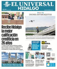 Portada EL Universal Hidalgo 27/5/26