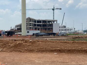 Construcción del Hospital del IMSS de Tula presenta avance del 60%