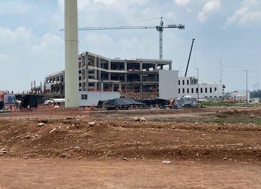 Construcción del Hospital del IMSS de Tula presenta avance del 60%