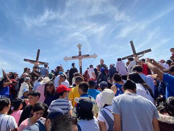 Galería: Esperan 16 mil visitantes en viacrucis de Las Lajas, en Pachuca