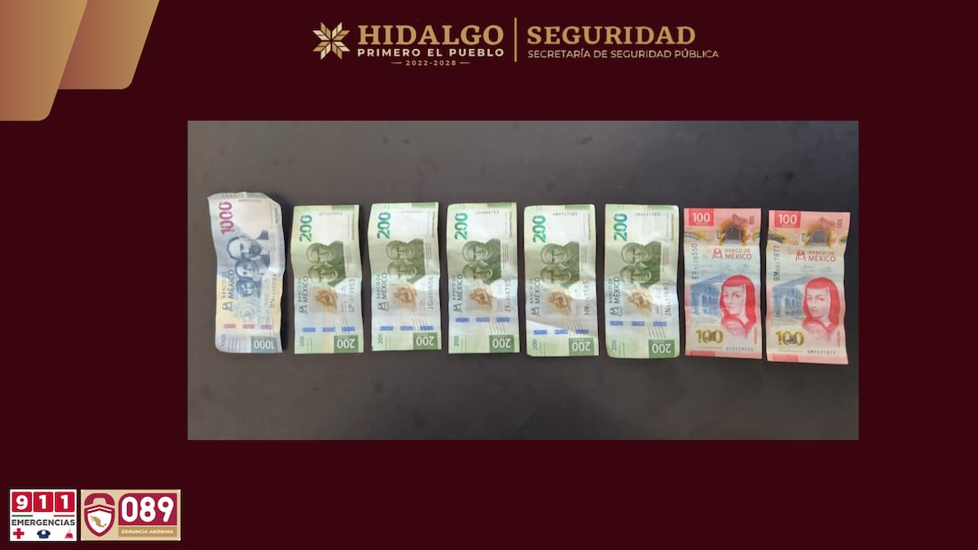 Presunta extorsionadora es detenida tras denuncia de comerciantes en Tezontepec de Aldama | Foto: SSPH