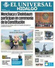 Portada El Universal Hidalgo 6/2/26