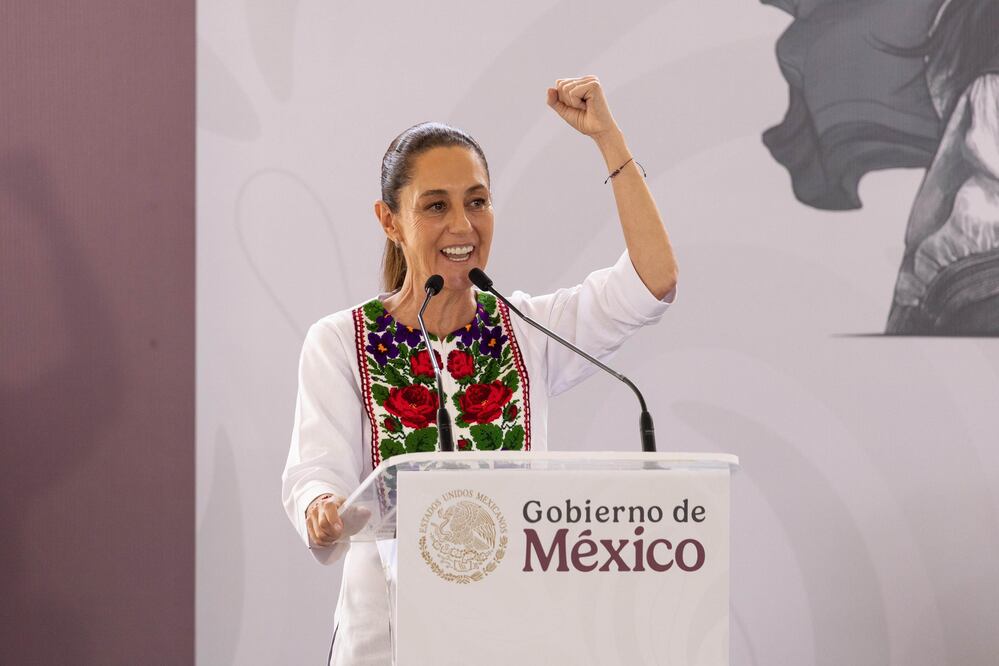 La presidenta de México, Claudia Sheinbaum, encabeza la Inauguración de las torres de cardiología y oncología pediátrica del Hospital de la Niñez Poblana, en San Andrés Cholula, Puebla. Domingo 8 junio 2025. Foto: Agencia EL UNIVERSAL/Hugo Salvador/LCG
