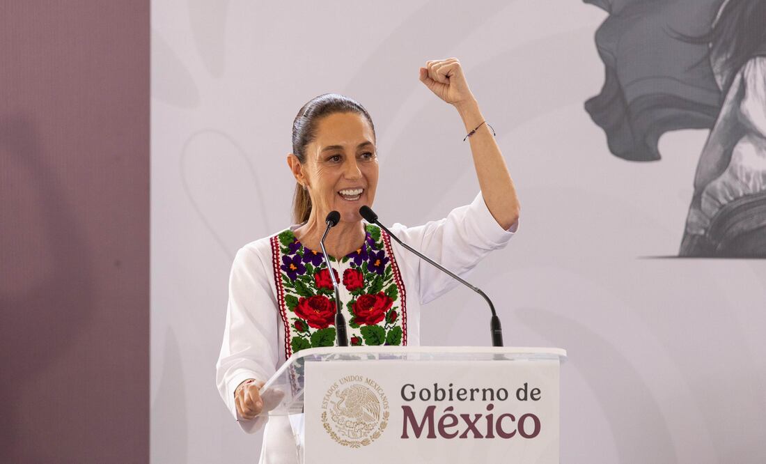 La presidenta de México, Claudia Sheinbaum, encabeza la Inauguración de las torres de cardiología y oncología pediátrica del Hospital de la Niñez Poblana, en San Andrés Cholula, Puebla. Domingo 8 junio 2025. Foto: Agencia EL UNIVERSAL/Hugo Salvador/LCG