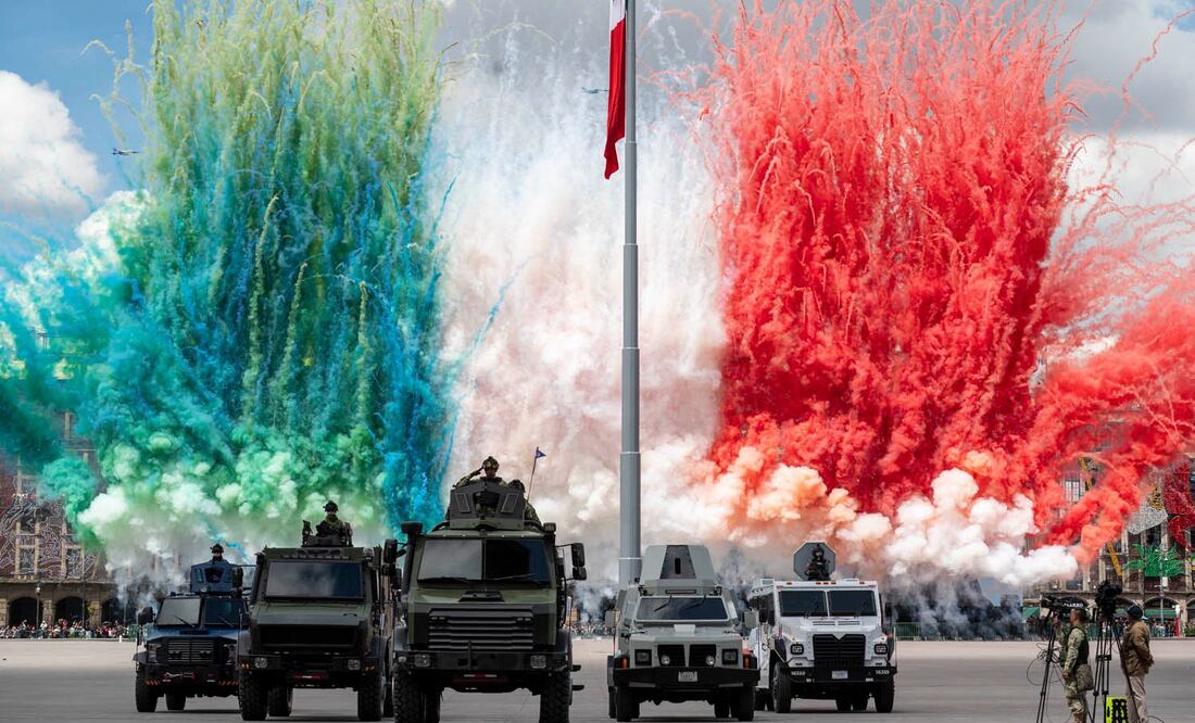 Desfile militar I Foto: @GobiernoMX