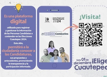 Plataforma del IEEH para conocer a candidatos en Cuautepec tiene poca interacción