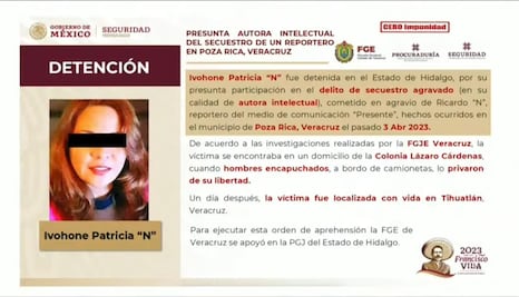 Detienen en Pachuca a mujer acusada de secuestro a periodista