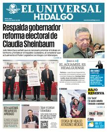 Portada El Universal Hidalgo 26/2/26