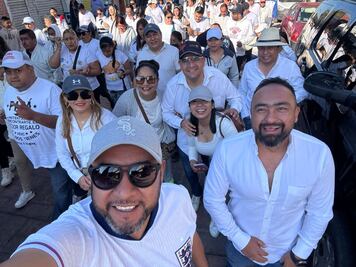 Familiares de regidor con licencia de Actopan realizan tardeada en su apoyo