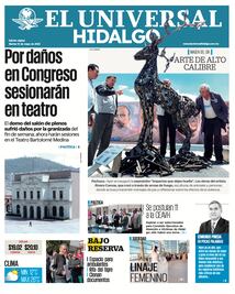 Portada EL Universal Hidalgo 13/05/25