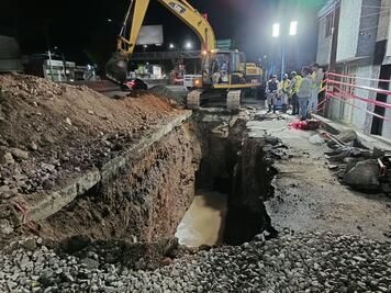 Caasim concluye cambio de tuberías tras hundimiento en bulevar Colosio