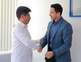 Hugo Aguilar se reúne con el secretario del Despacho del Gobernador en víspera de asumir la presidencia de la SCJN