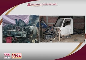 Aseguran inmueble usado para desmantelar transporte robado en Tizayuca