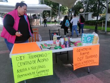 Habilitan centros de acopio en Tulancingo y Tula