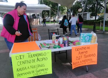 Habilitan centros de acopio en Tulancingo y Tula