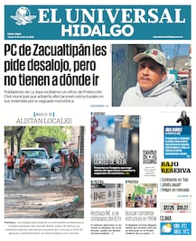 Portada El Universal Hidalgo 15/1/26
