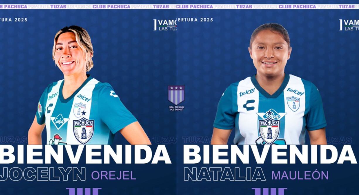 Jocelyn Orejel y Natalia Mauleón son las nuevas jugadores de Pachuca I Foto: @Prensa Pachuca