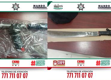 Policía de Pachuca detiene a menor de edad por portación de arma