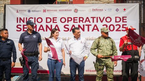 Arranca operativo Semana Santa 2025 en Huejutla con participación de fuerzas de seguridad y auxilio
