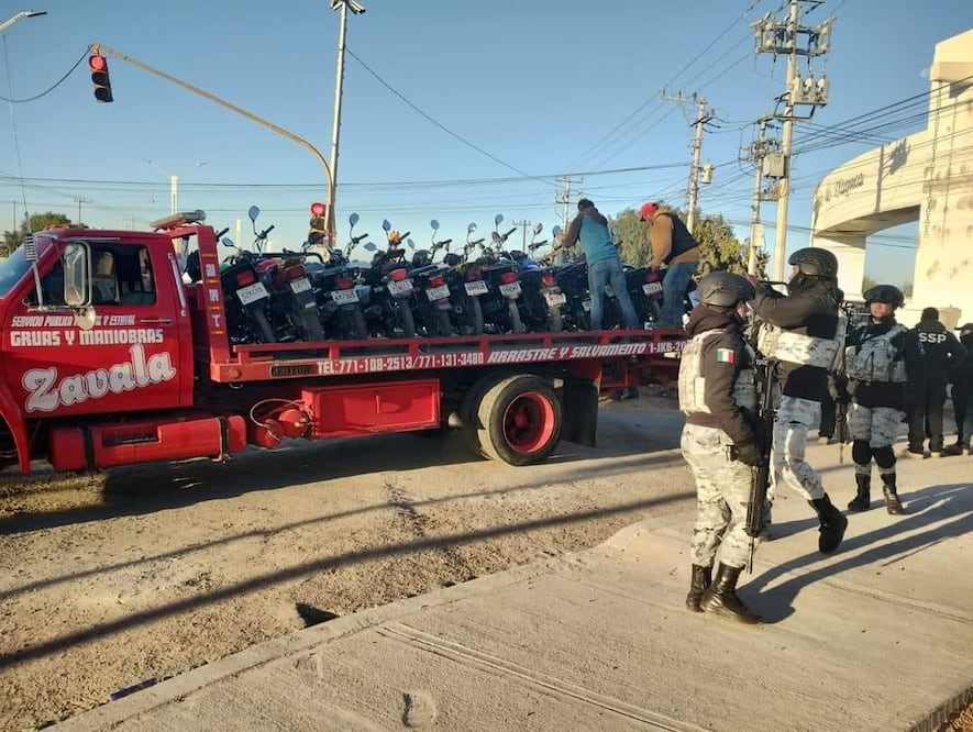71 motocicletas aseguradas fue el saldo de un operativo realizado el pasado 27 de marzo | Foto: Especial
