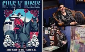 Ilustrador hidalguense crea póster oficial para Guns N’ Roses