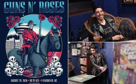 Ilustrador hidalguense crea póster oficial para Guns N’ Roses