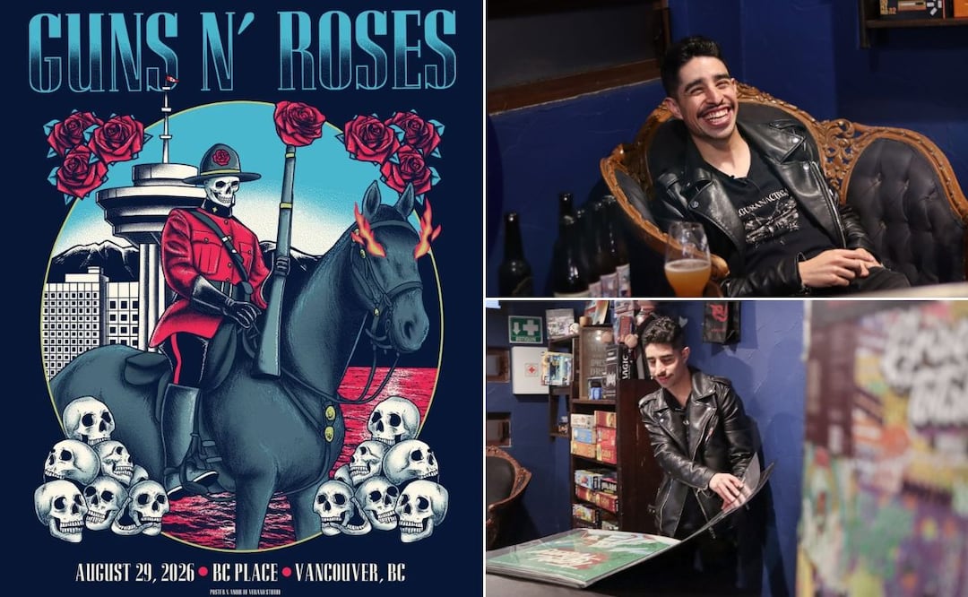 Del fan art al póster oficial de Guns N’ Roses | Facebook: Amor de Verano Studio | Fotos: Josué Ortiz