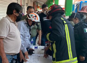 Incendio en zapatería de Ixmiquilpan quedo controlado tras horas de trabajo