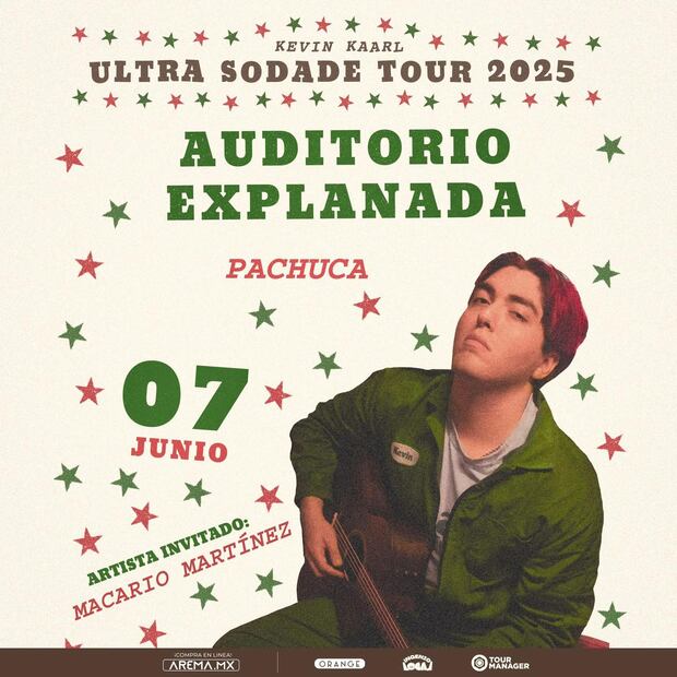 Kevin Kaarl regresa a Pachuca con su “Ultra Sodade Tour” | Facebook: Auditorio Explanada Pachuca