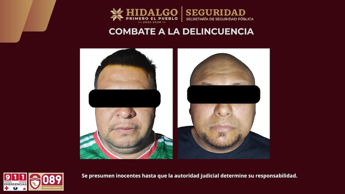 Cateos simultáneos en Tulancingo dejan dos detenidos y más de 700 dosis de droga aseguradas | Fotos: SSPH