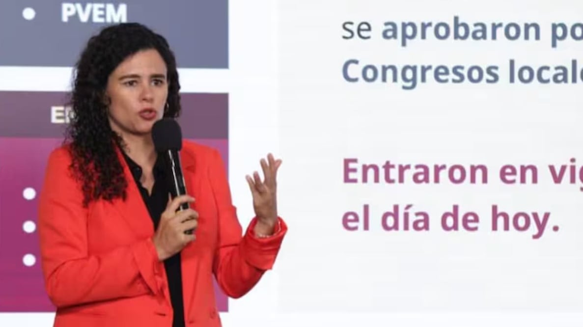 Luisa María Alcalde Luján, consejera jurídica de la Presidencia de la República durante la mañanera desde Palacio Nacional (03/06/2026). Foto: Carlos Mejía / EL UNIVERSAL