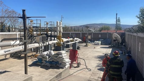 Bomberos atienden reporte de fuga de gas y confirman mantenimiento de equipo