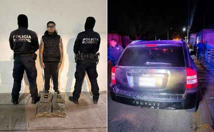 Detienen en Mineral de la Reforma a hombre con dos kilos de presunta marihuana