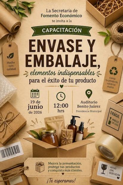 Tulancingo abrirá espacio de capacitación para mejorar la presentación y comercialización de productos | Cortesía: ayuntamiento de Tulancingo